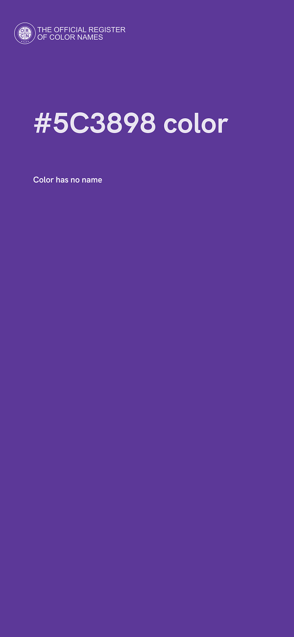 #5C3898 color image