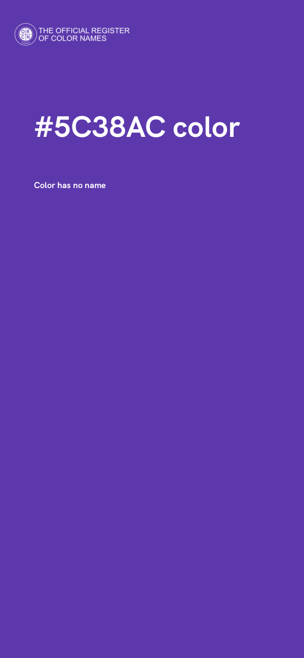 #5C38AC color image