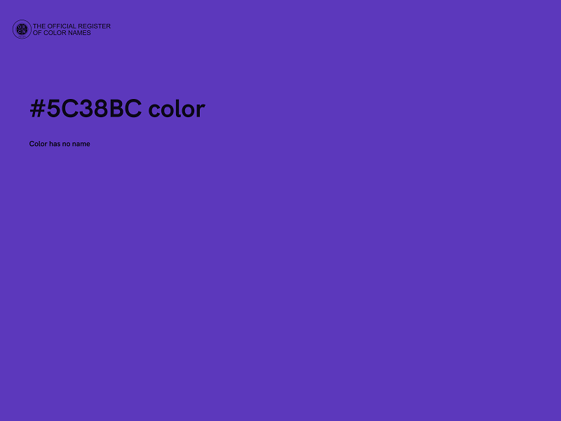 #5C38BC color image