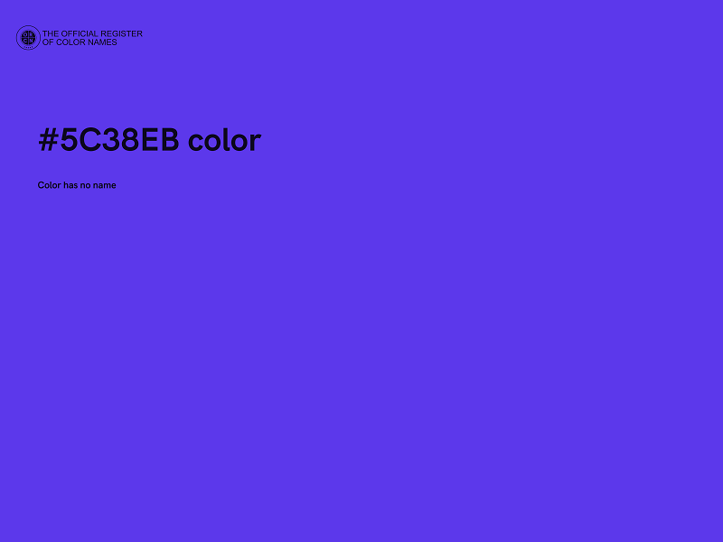 #5C38EB color image