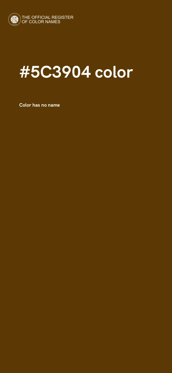 #5C3904 color image