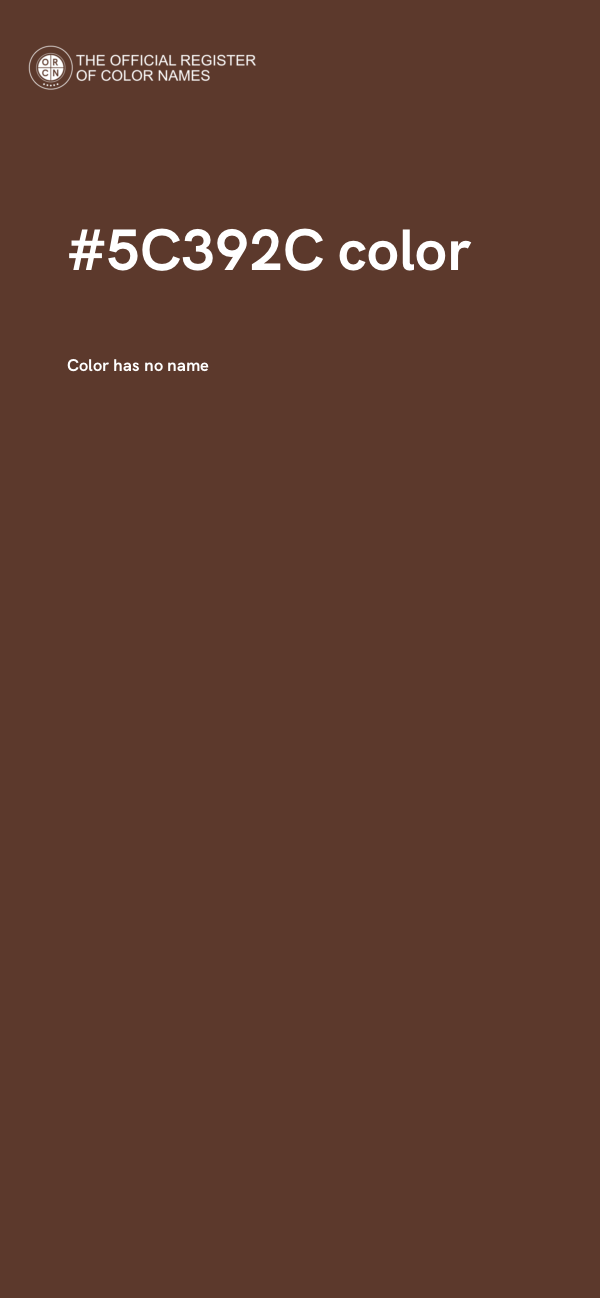 #5C392C color image