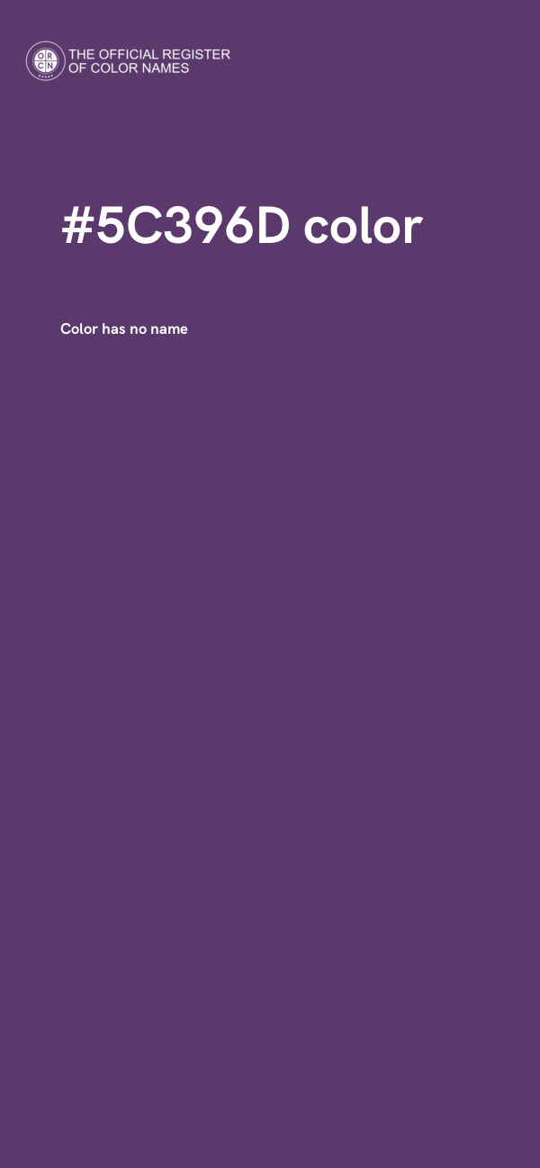 #5C396D color image