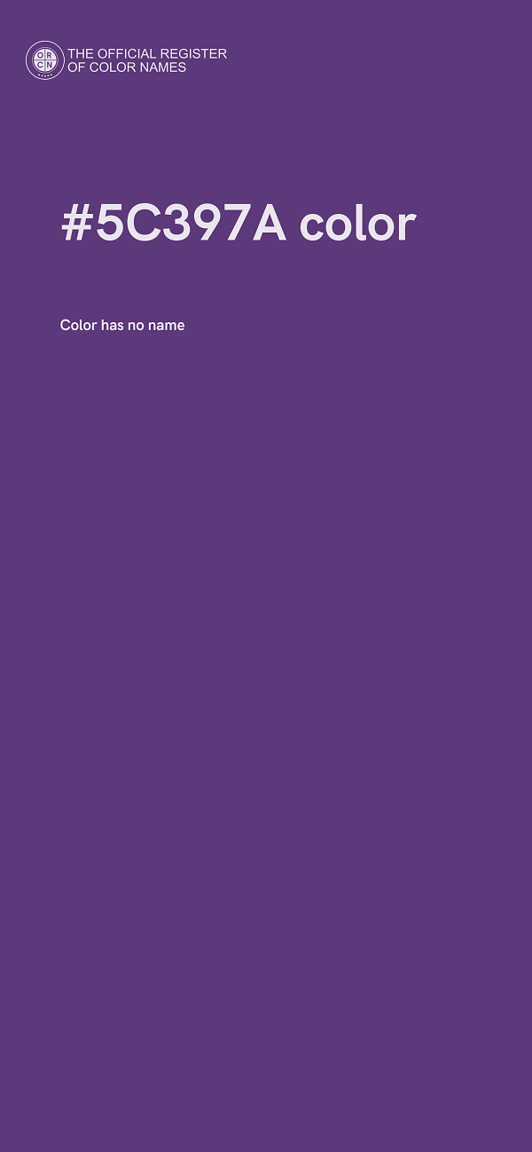 #5C397A color image