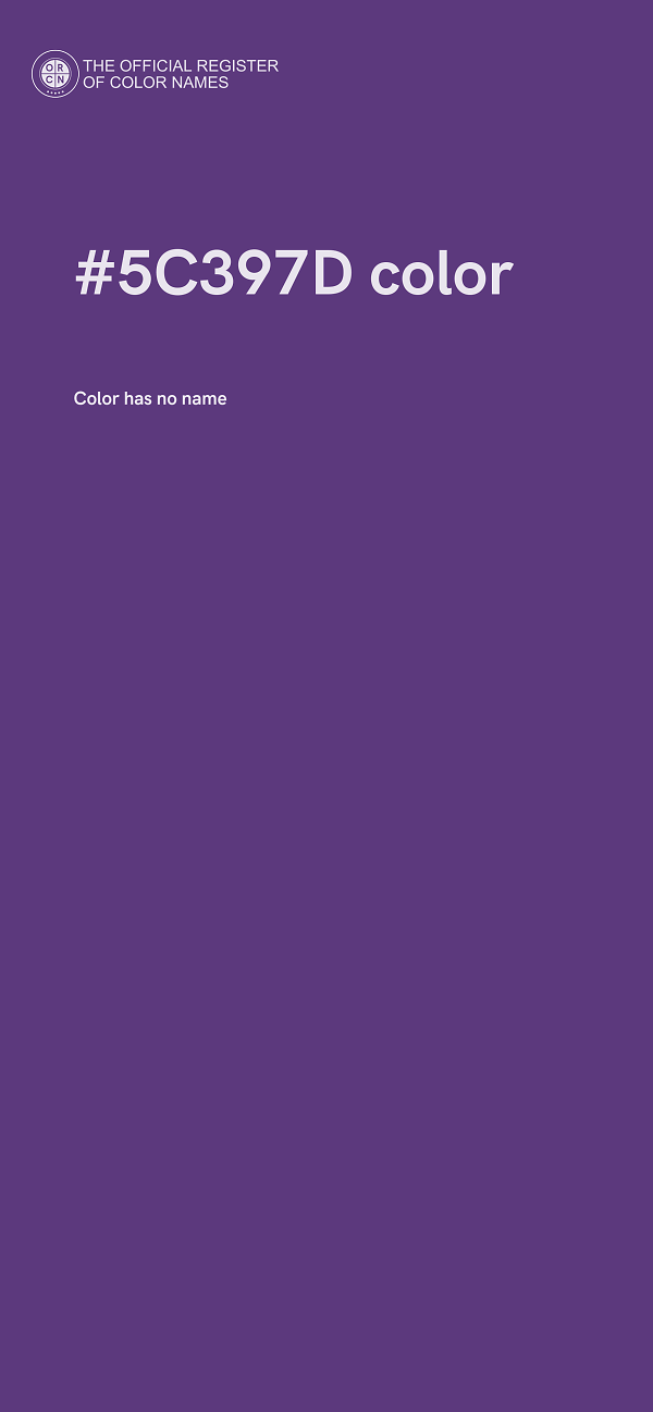#5C397D color image