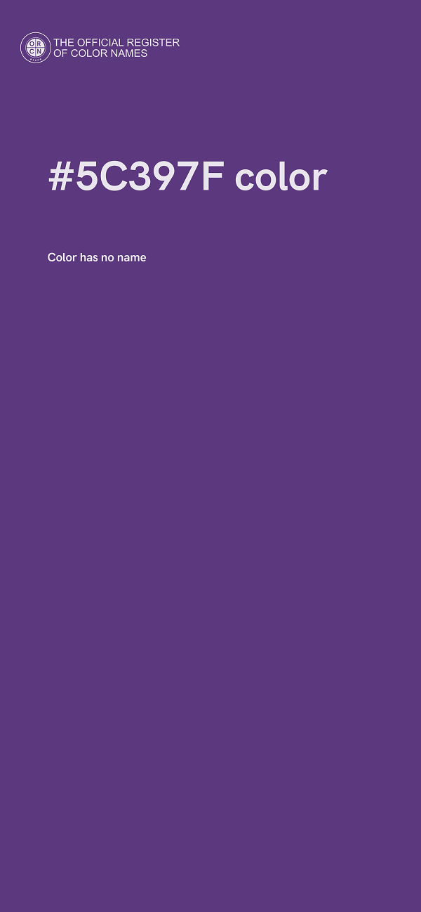 #5C397F color image