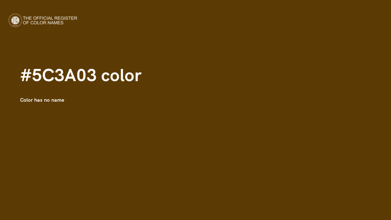 #5C3A03 color image
