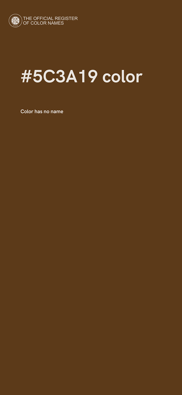 #5C3A19 color image