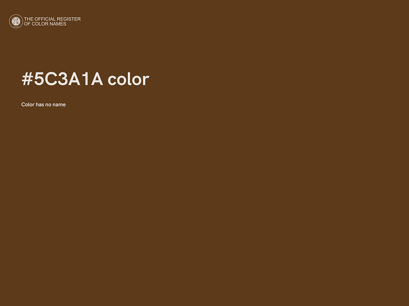 #5C3A1A color image