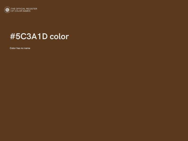 #5C3A1D color image