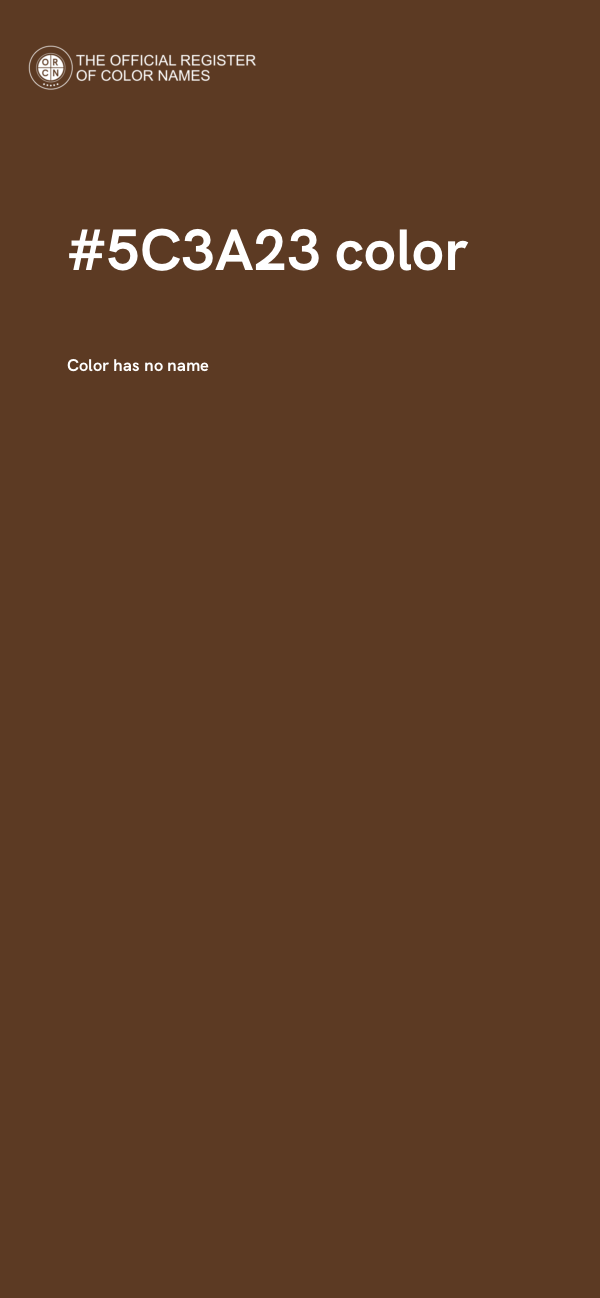 #5C3A23 color image