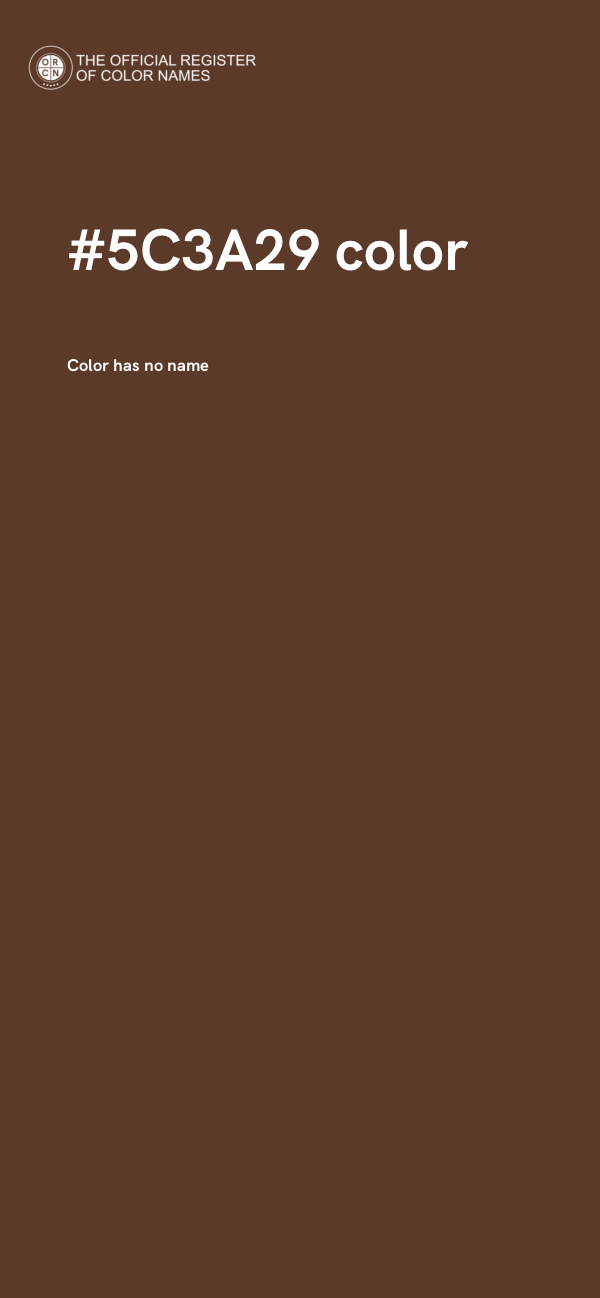 #5C3A29 color image