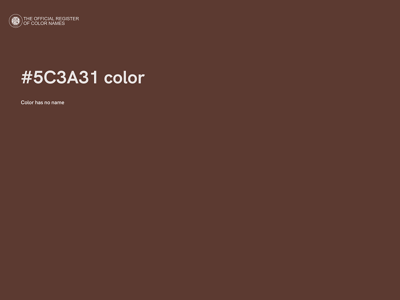 #5C3A31 color image