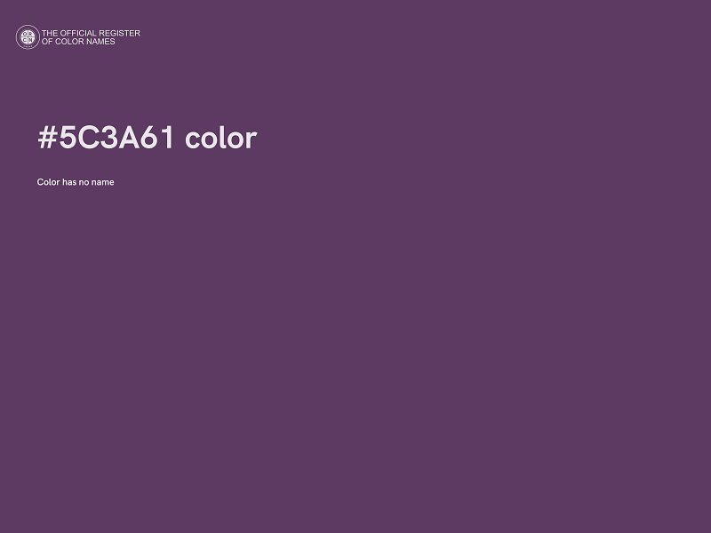 #5C3A61 color image