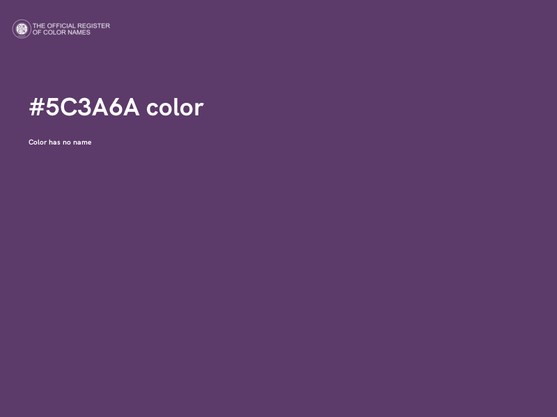 #5C3A6A color image