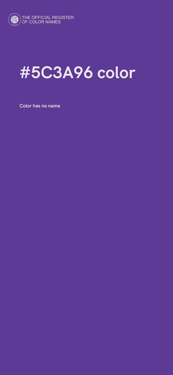 #5C3A96 color image