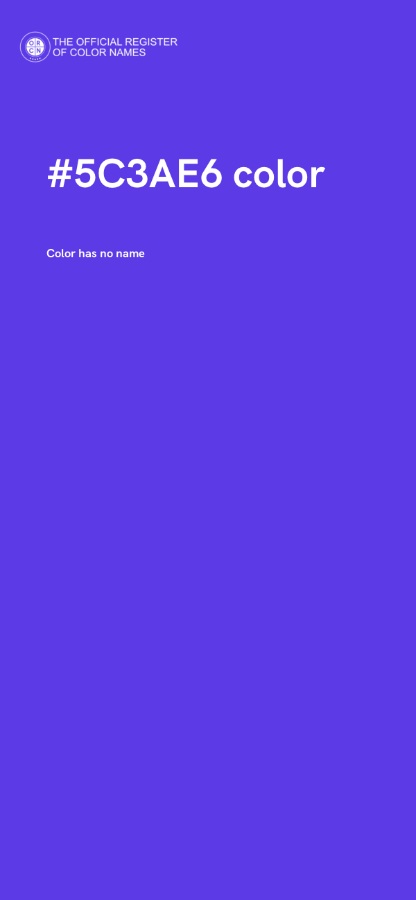 #5C3AE6 color image