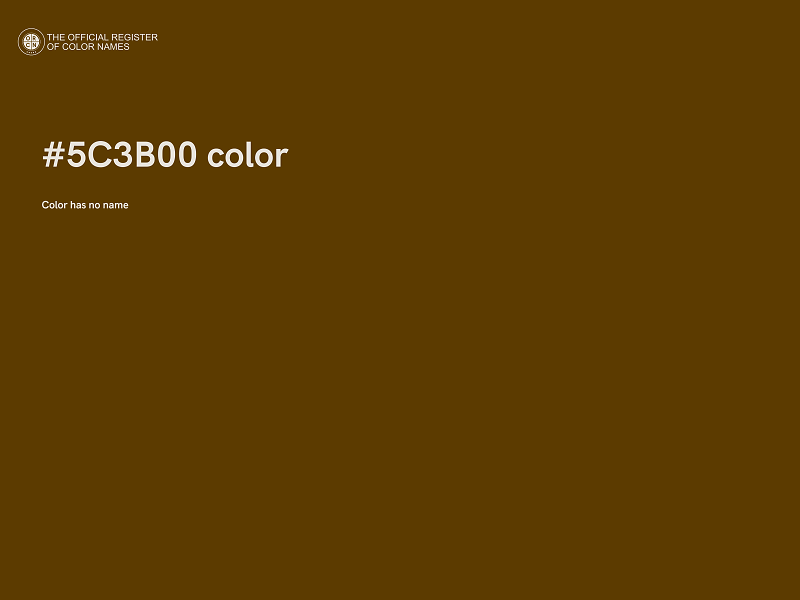 #5C3B00 color image