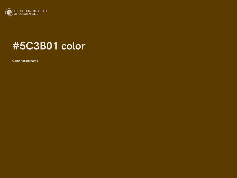 #5C3B01 color image