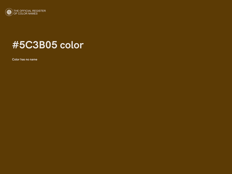 #5C3B05 color image