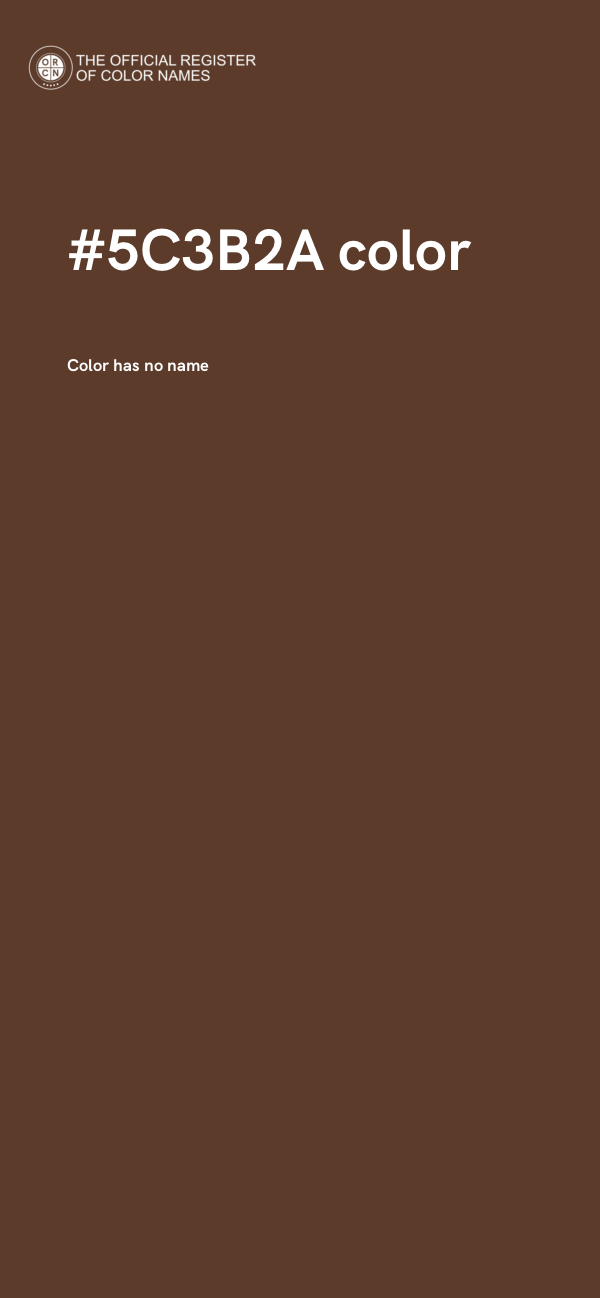 #5C3B2A color image