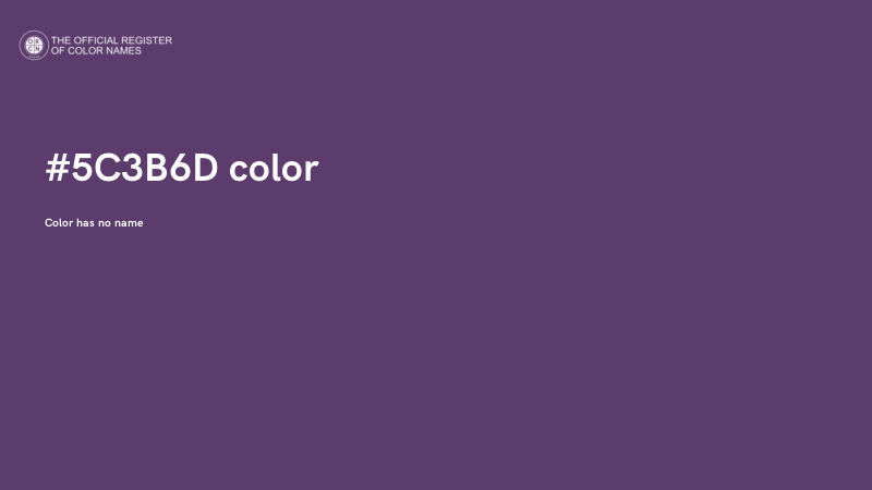 #5C3B6D color image