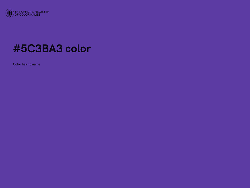 #5C3BA3 color image