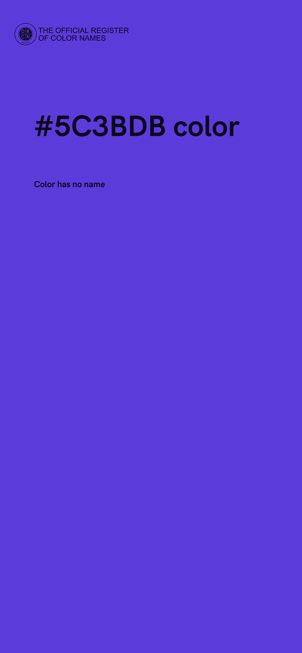 #5C3BDB color image