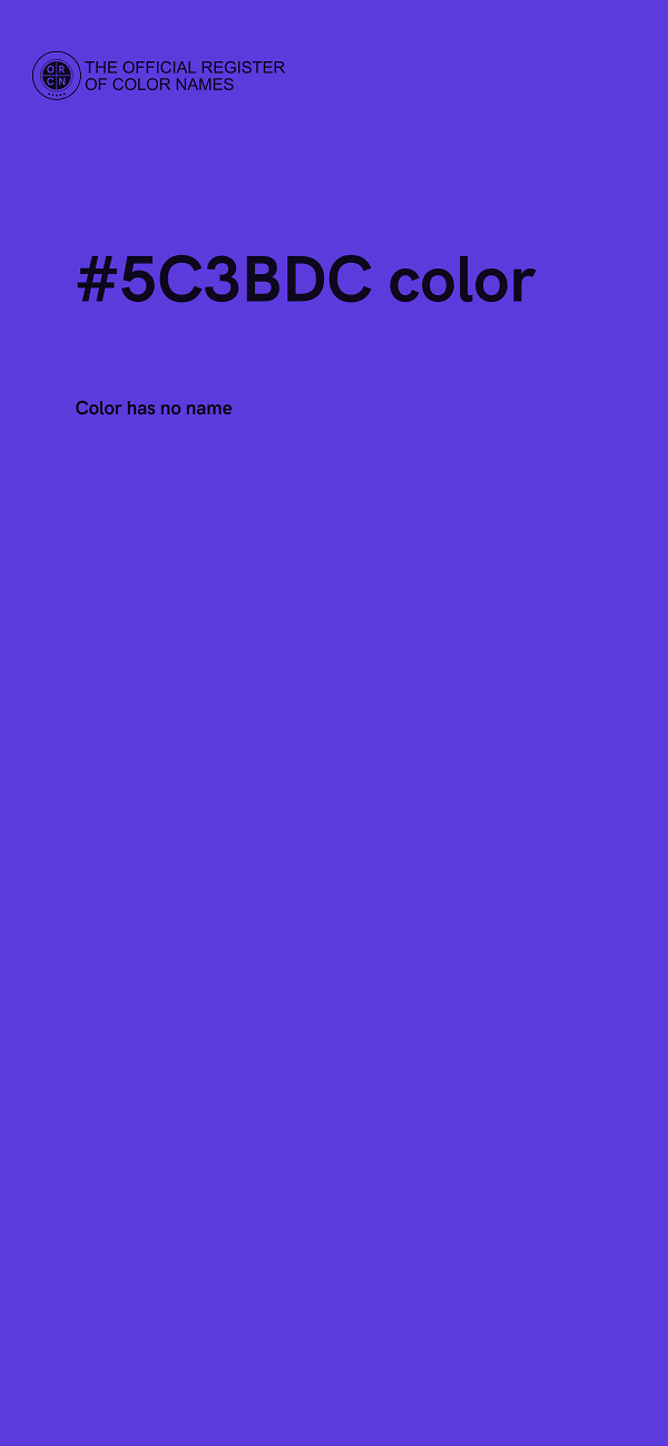 #5C3BDC color image