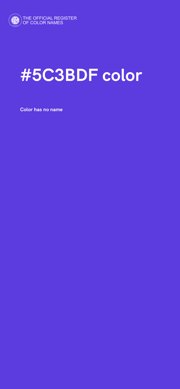#5C3BDF color image