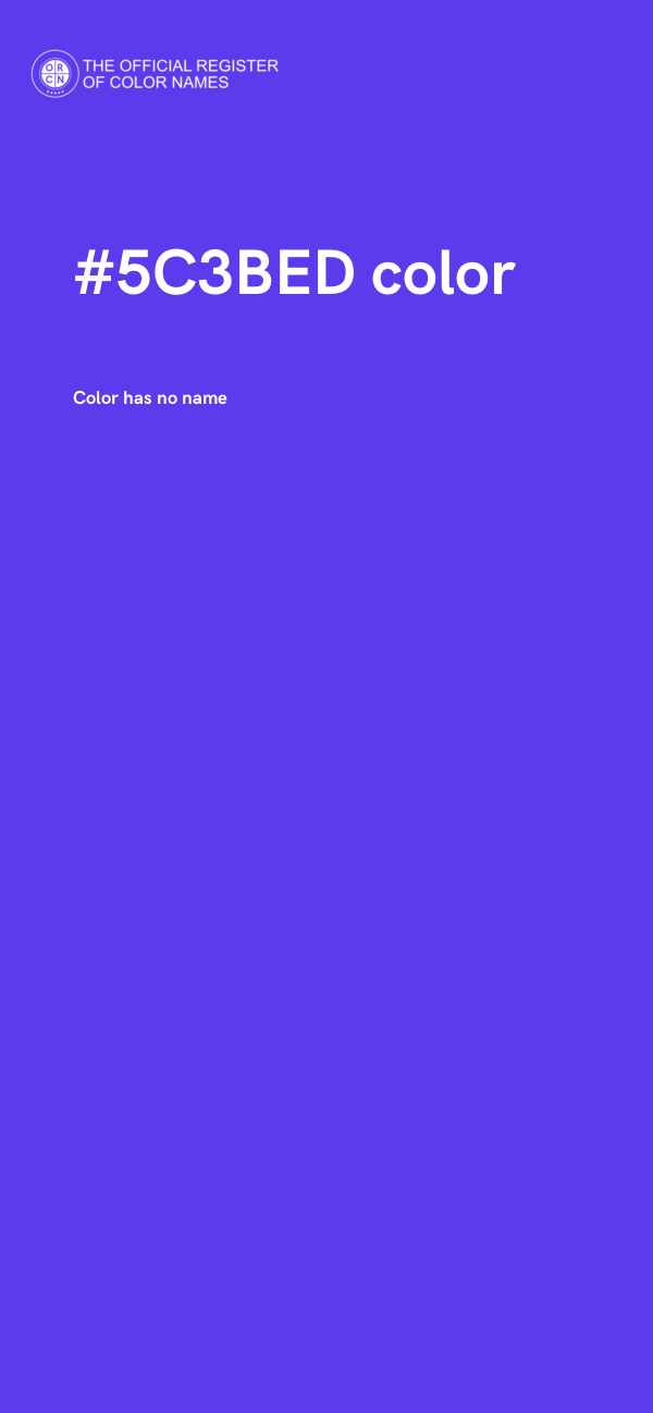 #5C3BED color image