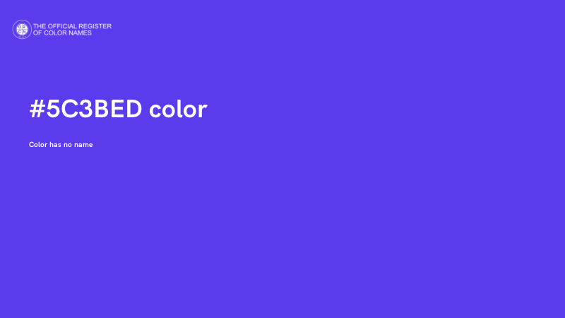 #5C3BED color image
