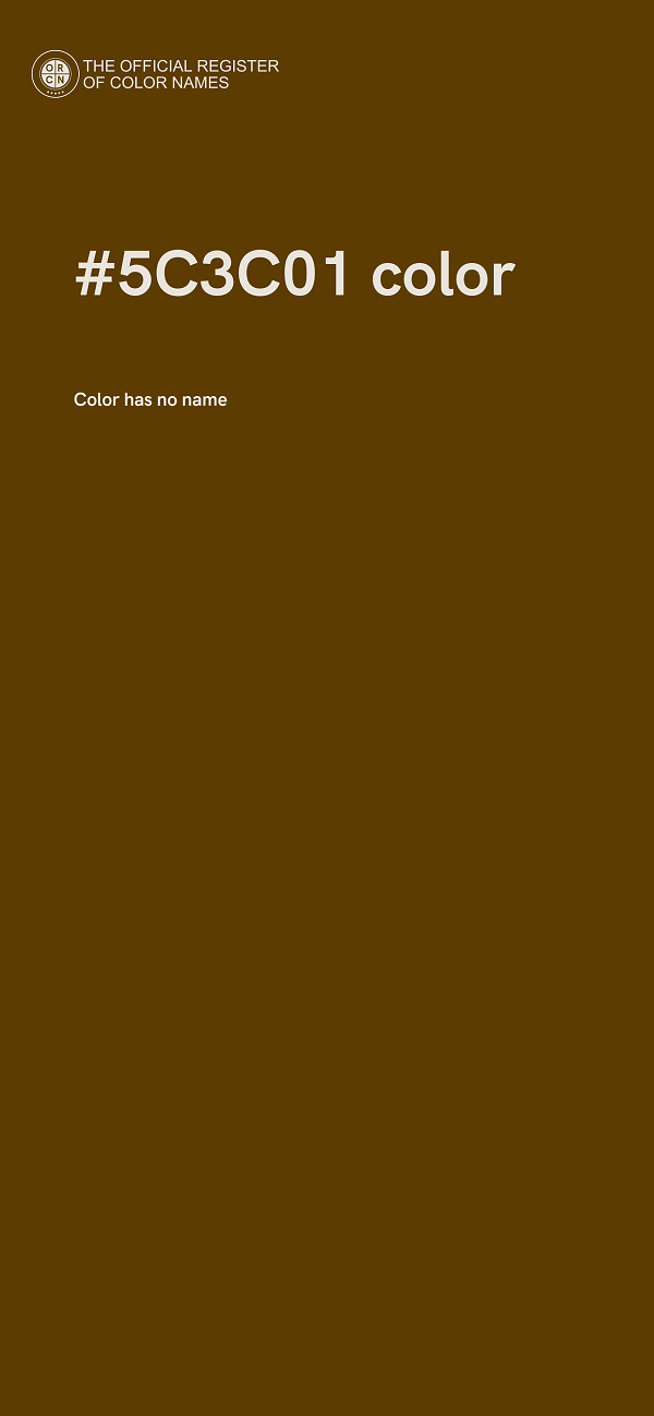#5C3C01 color image