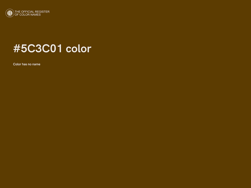#5C3C01 color image