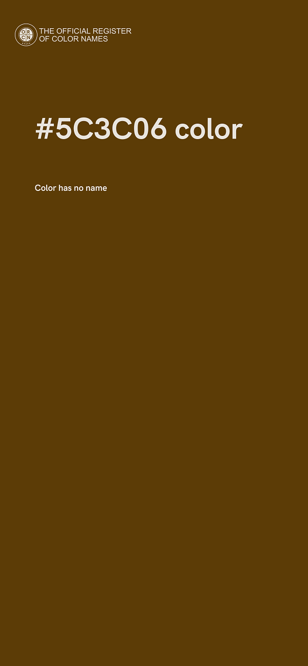 #5C3C06 color image