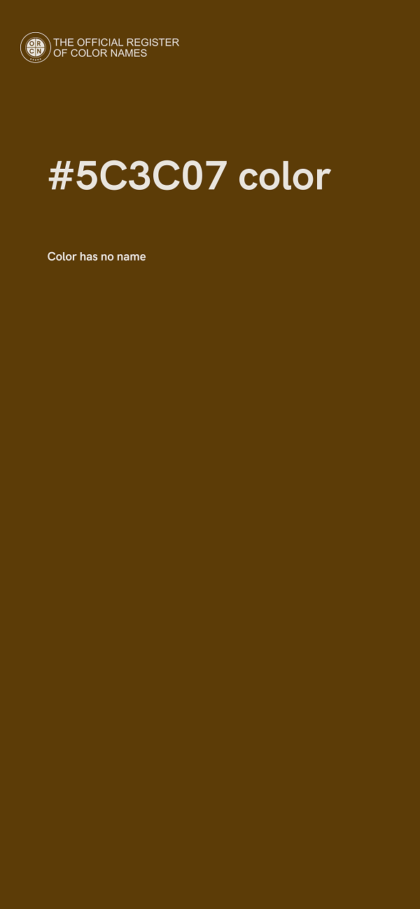 #5C3C07 color image