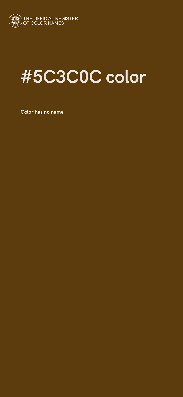 #5C3C0C color image
