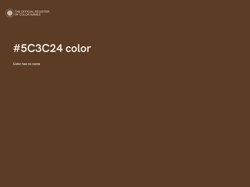 #5C3C24 color image