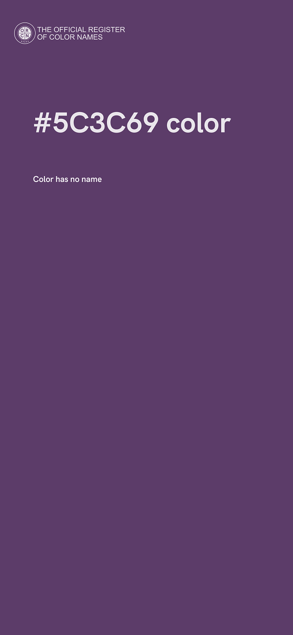 #5C3C69 color image