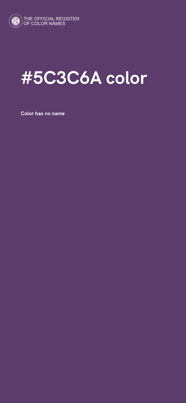 #5C3C6A color image