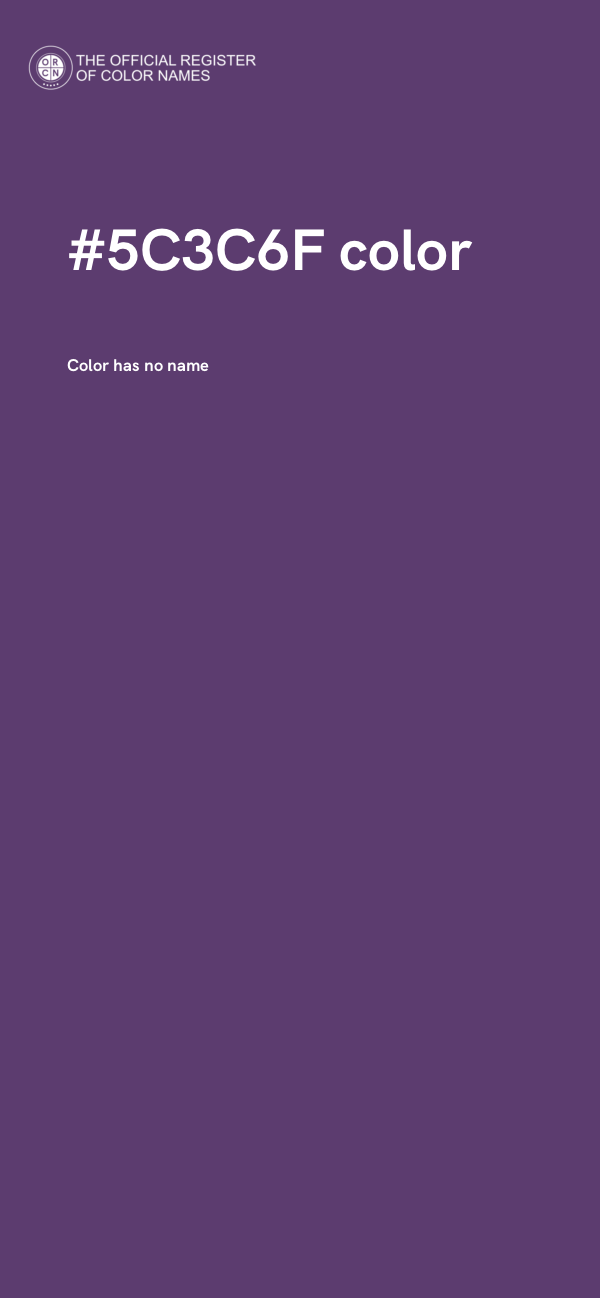 #5C3C6F color image