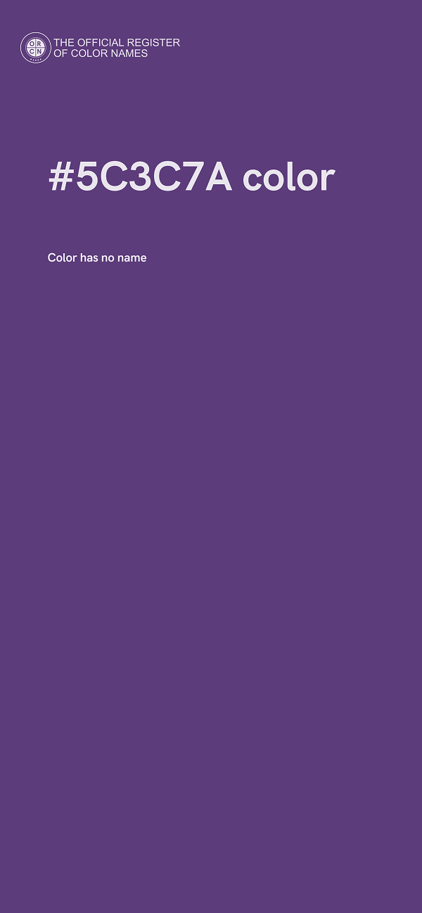 #5C3C7A color image