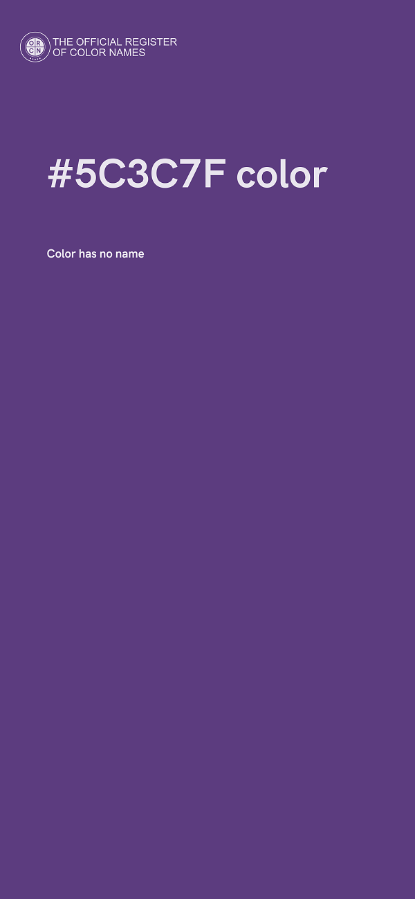 #5C3C7F color image