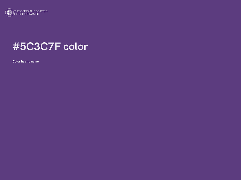 #5C3C7F color image