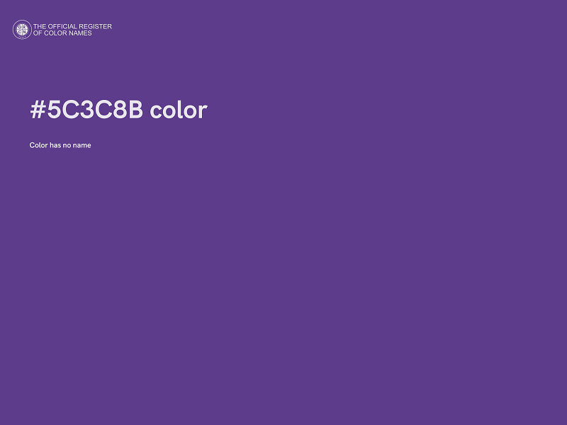 #5C3C8B color image