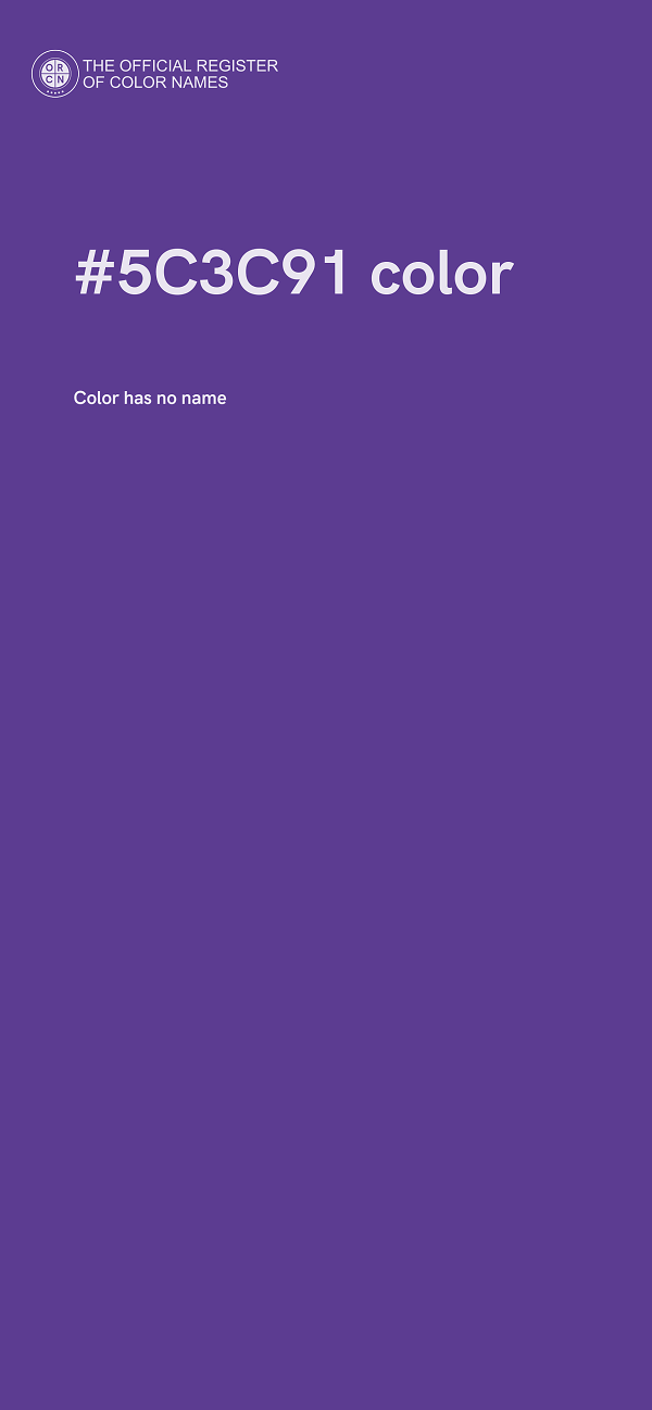 #5C3C91 color image
