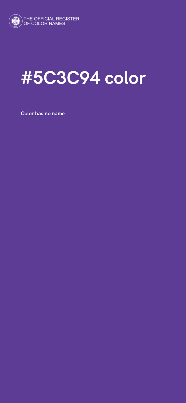 #5C3C94 color image