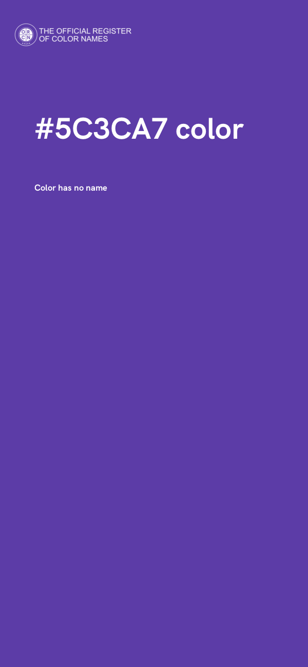 #5C3CA7 color image