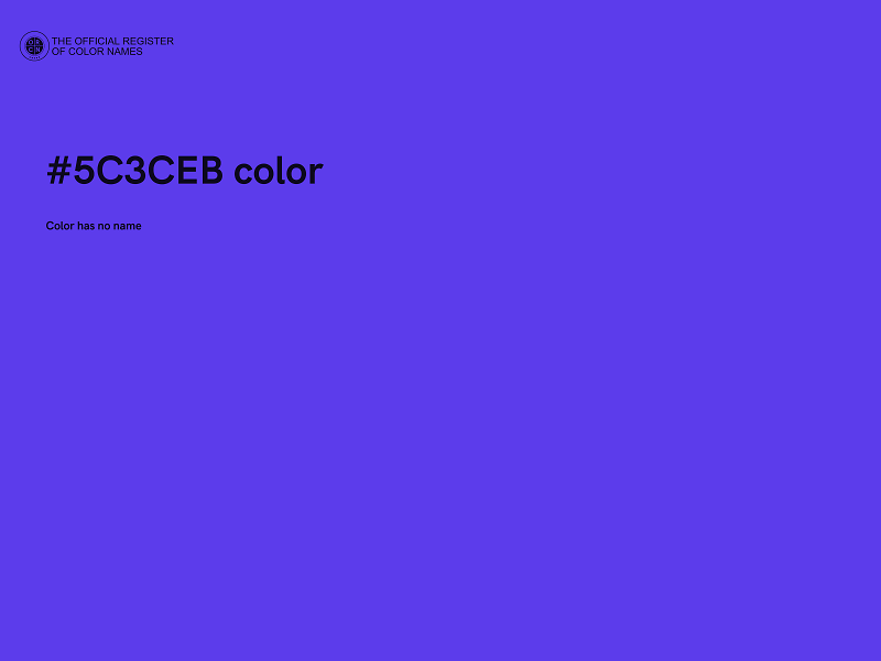 #5C3CEB color image