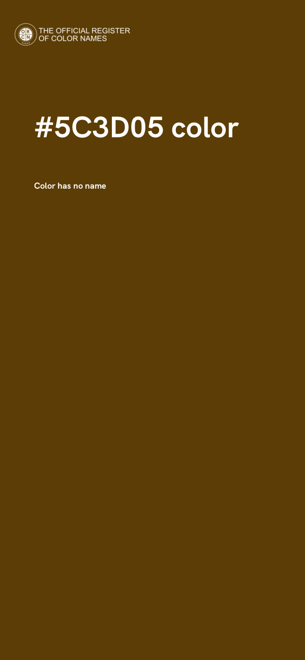 #5C3D05 color image